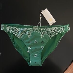 Tory Burch Green Bikini Bottoms